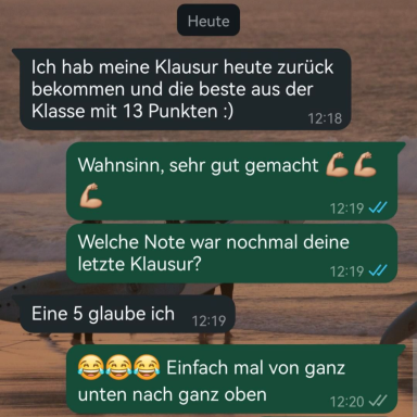 Referenz für Physik-Nachhilfe Notenverbesserung